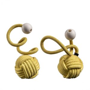 Pair of Pro Static Monkey Fist Fire Poi